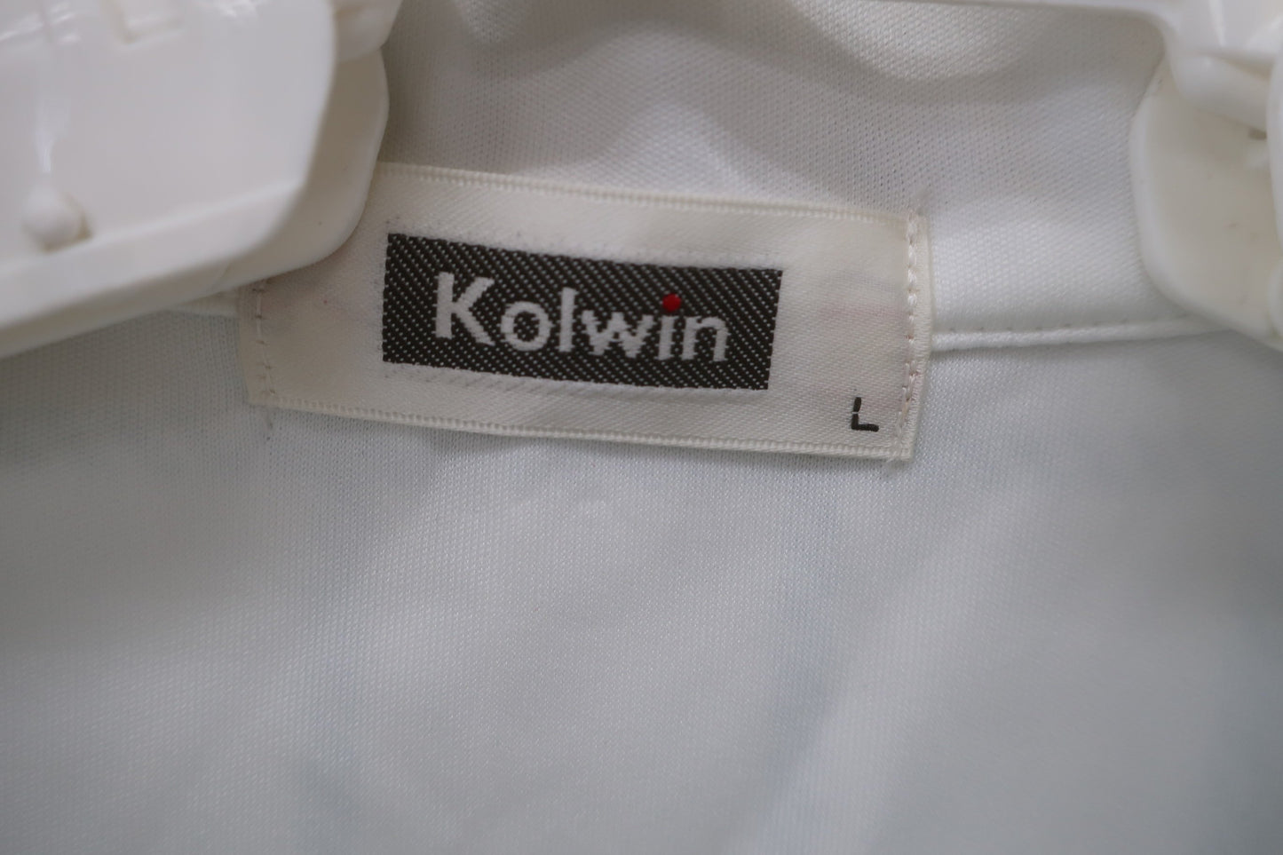 Kolwin(コルウィン) ハーフジップシャツ 白緑チェック レディース L B-4