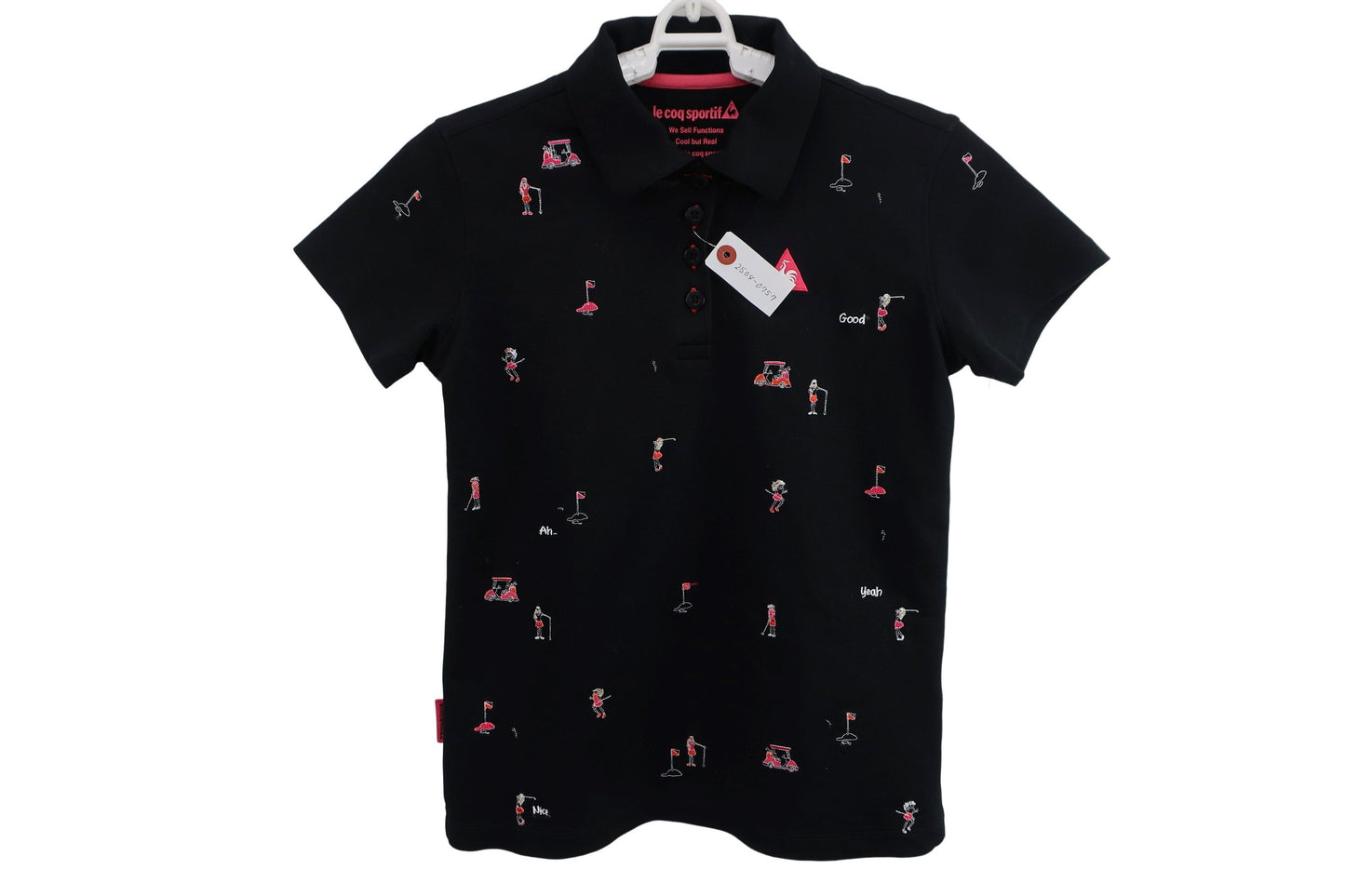 le coq sportif(ルコックスポルティフ) ポロシャツ 黒 レディース M A-1