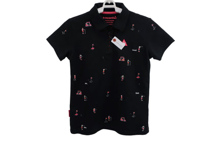 le coq sportif(ルコックスポルティフ) ポロシャツ 黒 レディース M A-1