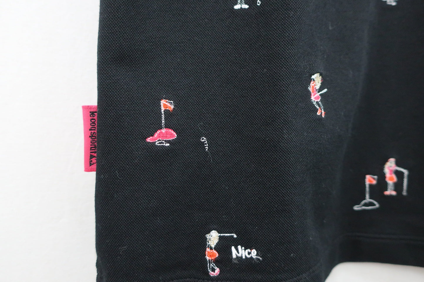 le coq sportif(ルコックスポルティフ) ポロシャツ 黒 レディース M A-3