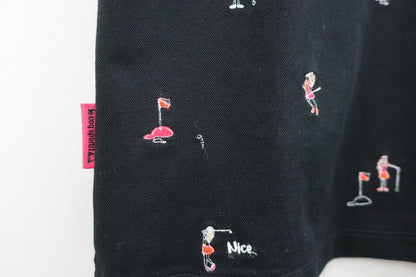 le coq sportif(ルコックスポルティフ) ポロシャツ 黒 レディース M A-3