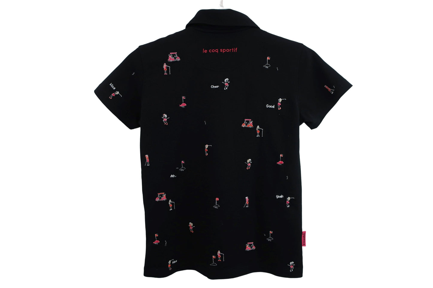 le coq sportif(ルコックスポルティフ) ポロシャツ 黒 レディース M A-7