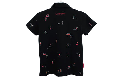 le coq sportif(ルコックスポルティフ) ポロシャツ 黒 レディース M A-7