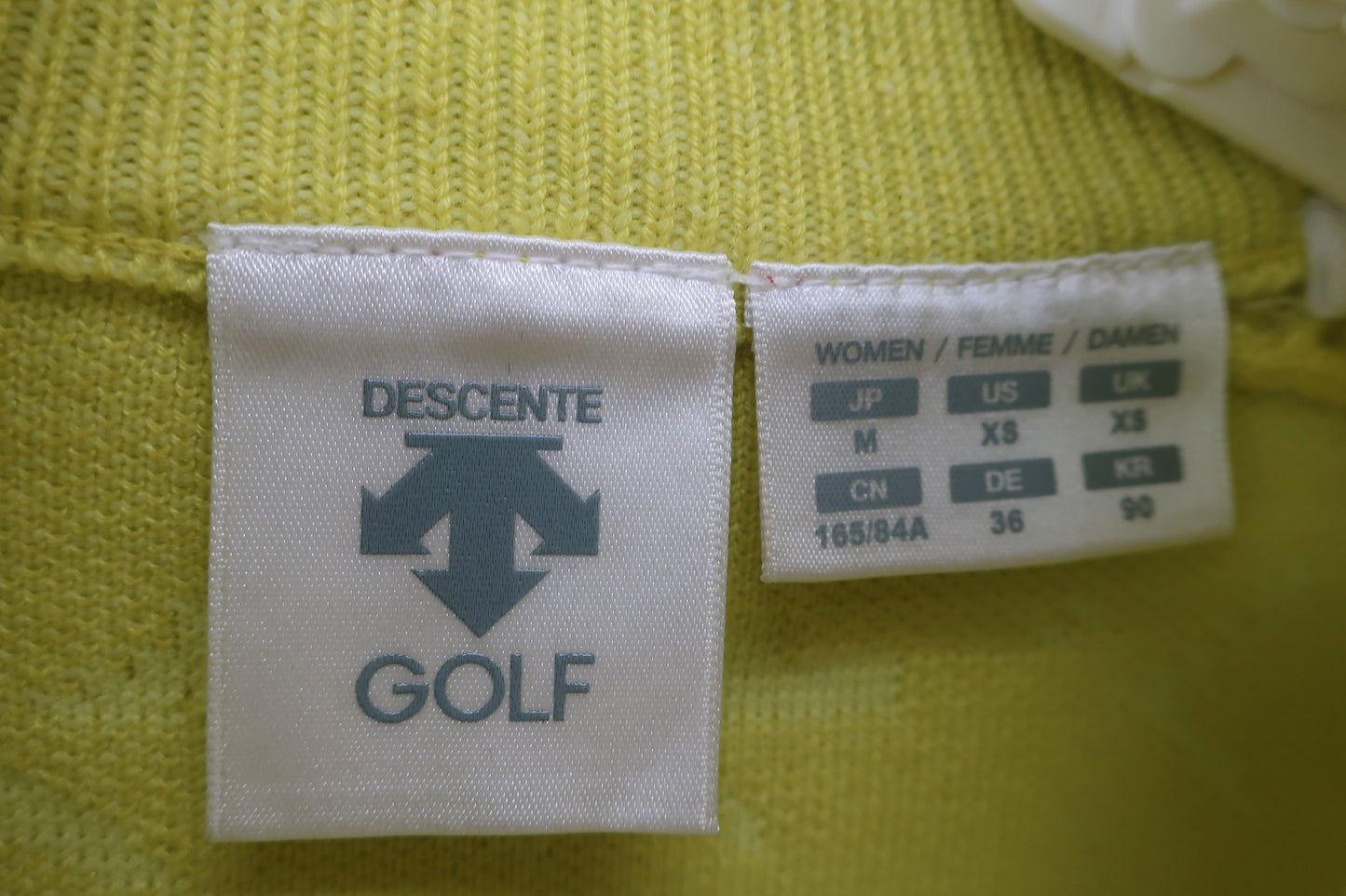 DESCENTE(デサント) フルジップジャケット 黄色 レディース M B-2