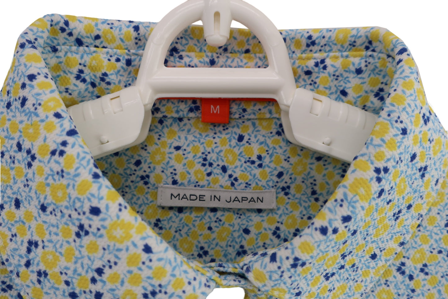 BEAMS GOLF(ビームスゴルフ) ポロシャツ 水色黄色花柄 レディース M A-3