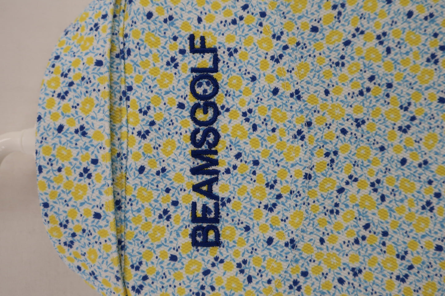 BEAMS GOLF(ビームスゴルフ) ポロシャツ 水色黄色花柄 レディース M A-6