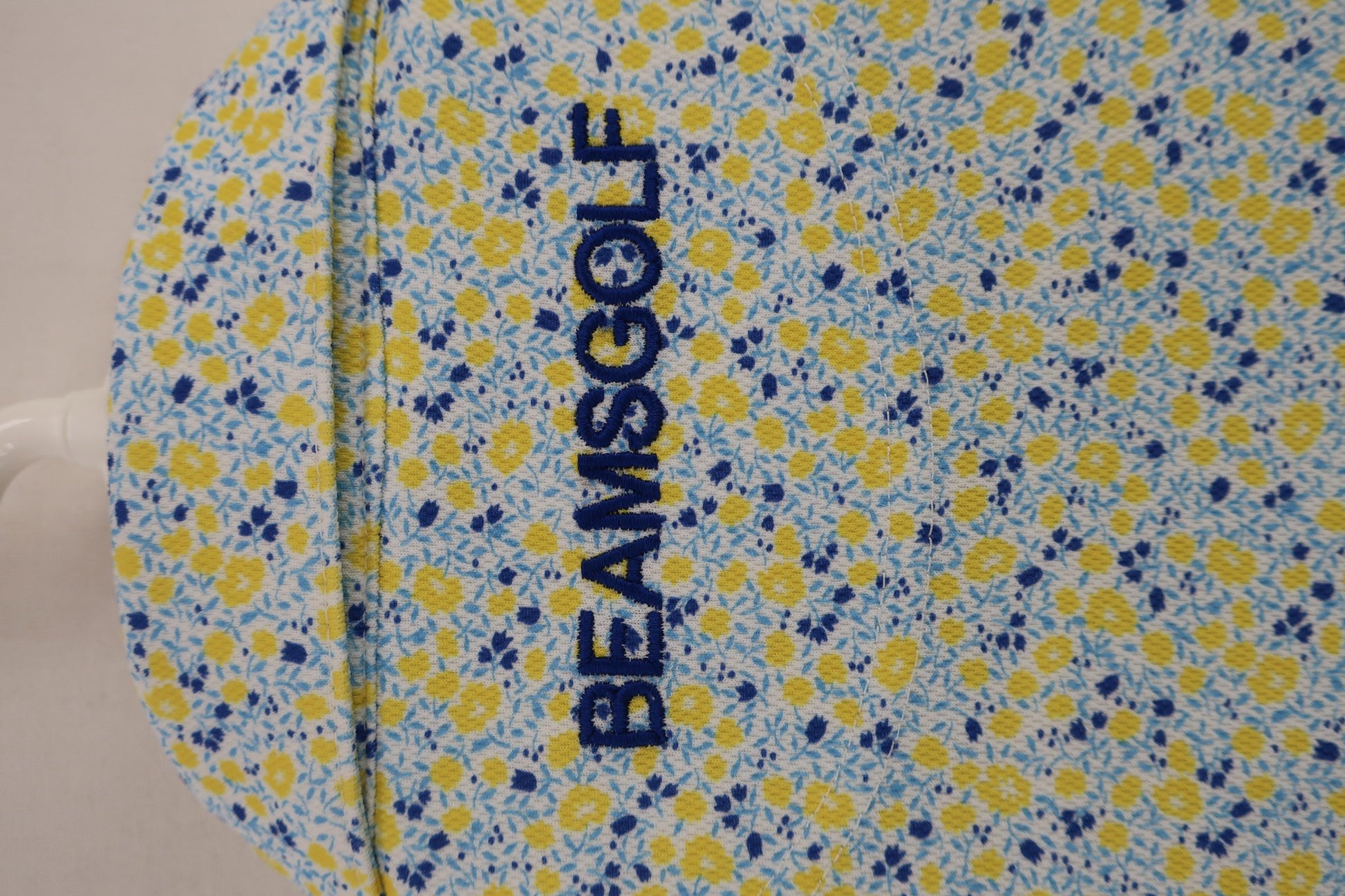 BEAMS GOLF(ビームスゴルフ) ポロシャツ 水色黄色花柄 レディース M A-6