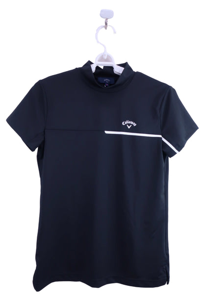 Callaway(キャロウェイ) 半袖モックネックシャツ 黒 レディース M C22134201 A-1