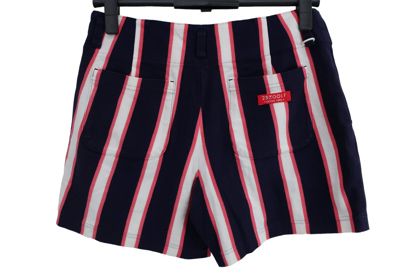 23区 GOLF(23区ゴルフ) ショートパンツ ネイビー白ストライプ レディース 64 B-5