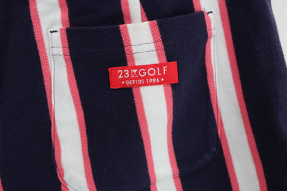 23区 GOLF(23区ゴルフ) ショートパンツ ネイビー白ストライプ レディース 64 B-6