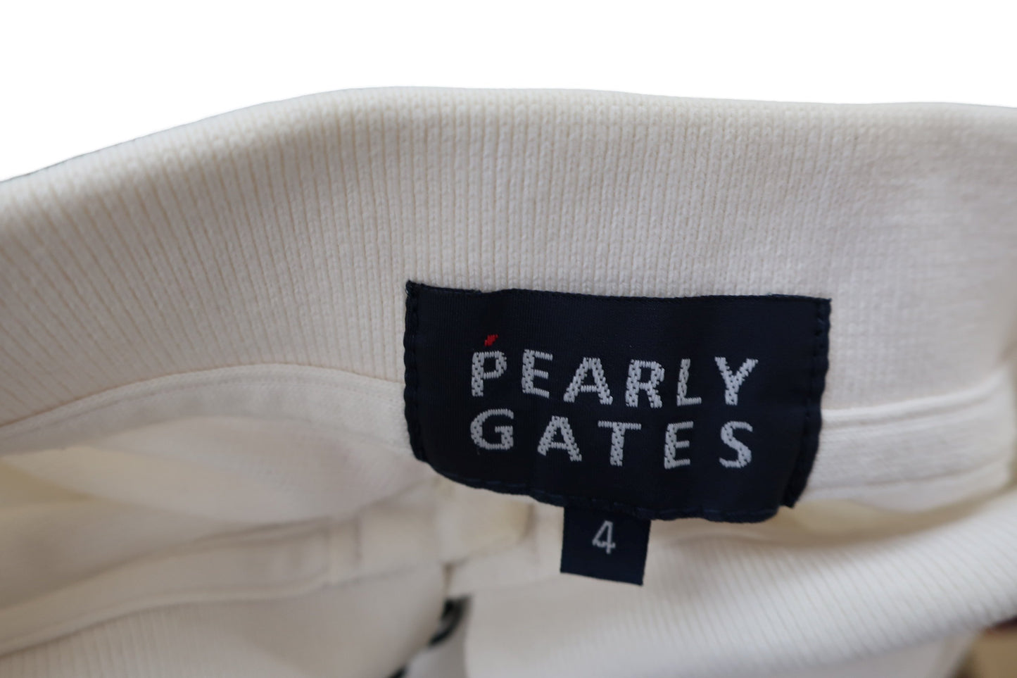 PEARLY GATES(パーリーゲイツ) ポロシャツ 白ネイビー メンズ 4 053-260865 B-5