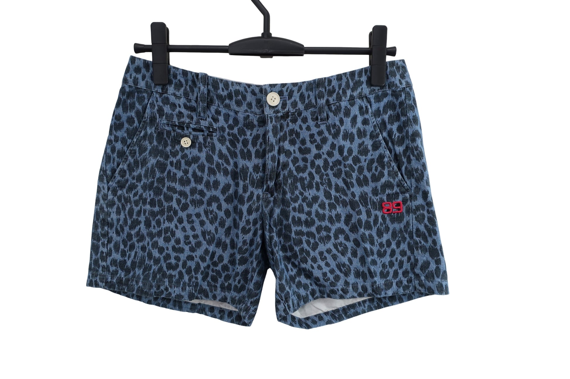 PEARLY GATES(パーリーゲイツ) ショートパンツ 青黒ヒョウ柄 レディース 1 055-132311 B-1