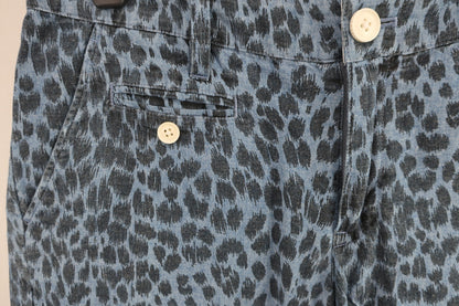 PEARLY GATES(パーリーゲイツ) ショートパンツ 青黒ヒョウ柄 レディース 1 055-132311 B-3