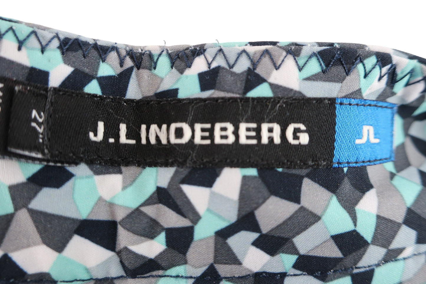 J.LINDEBERG(ジェイ リンドバーグ) ショートパンツ 黒白グレー緑総柄 レディース 27 072-05442 A-5