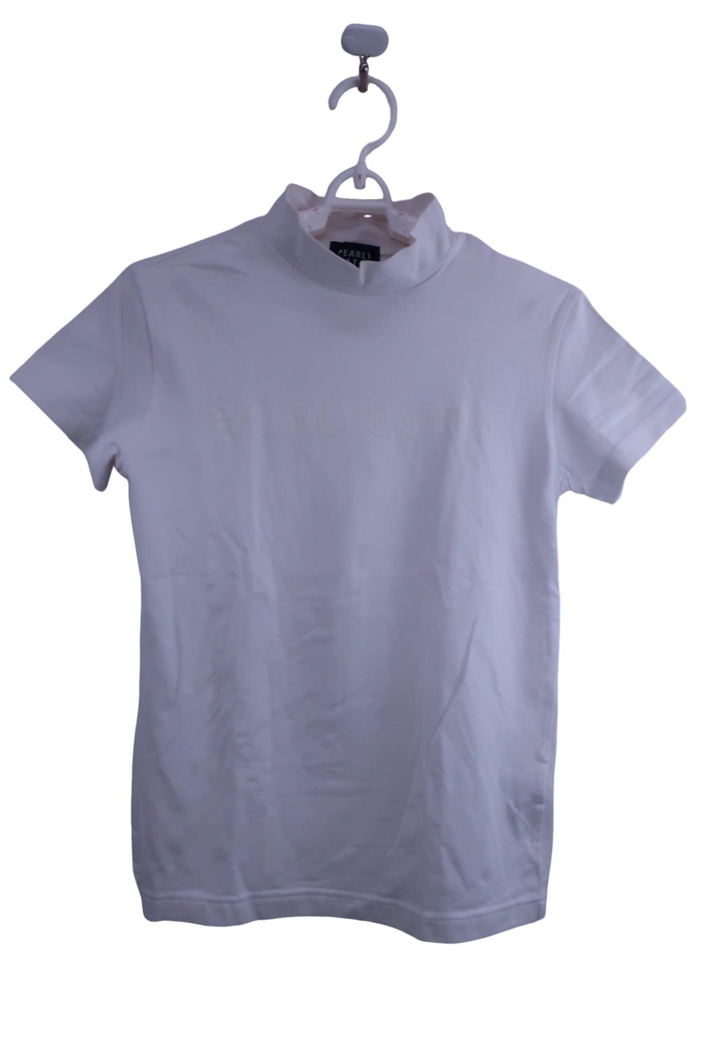 PEARLY GATES(パーリーゲイツ) 半袖モックネックシャツ 白 レディース 1 055-167021 B-1