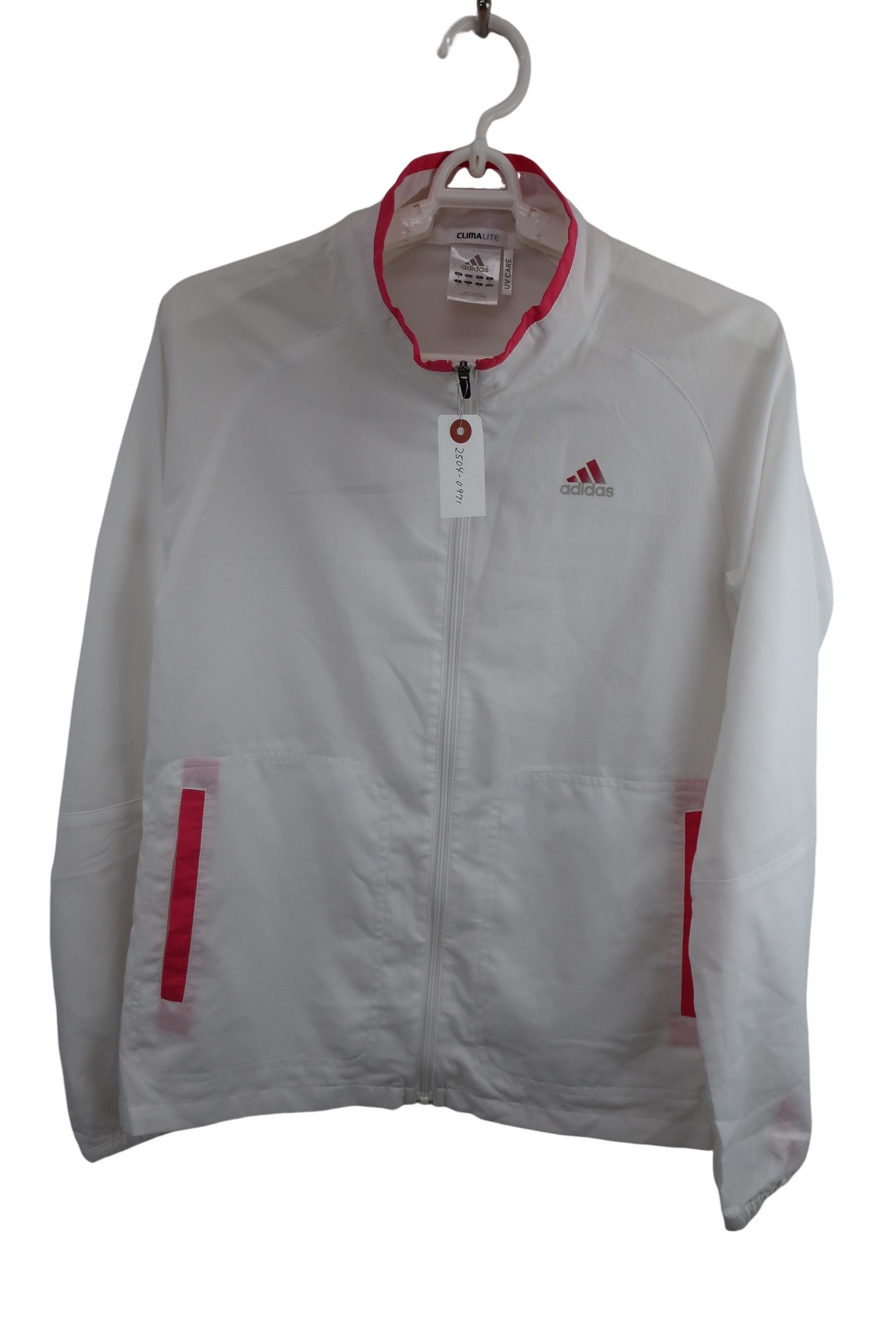 adidas(アディダス) フルジップジャケット 白 レディース S W61870JD0019 B-1