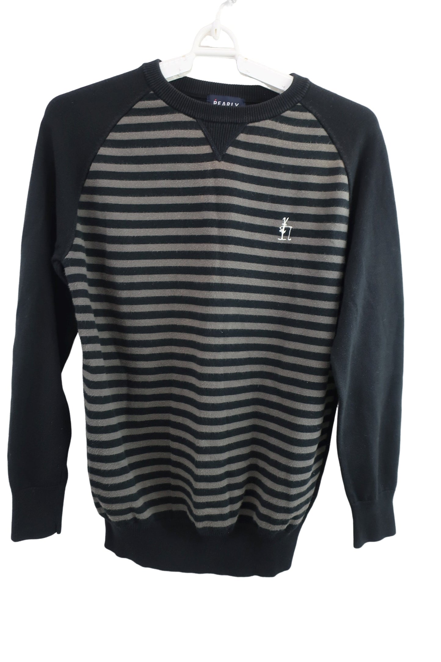 PEARLY GATES(パーリーゲイツ) ニットセーター 黒地グレーボーダー レディース 1 055-270002 B-1