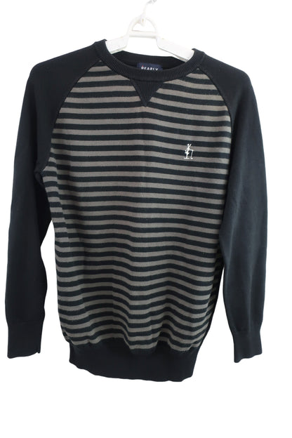 PEARLY GATES(パーリーゲイツ) ニットセーター 黒地グレーボーダー レディース 1 055-270002 B-1