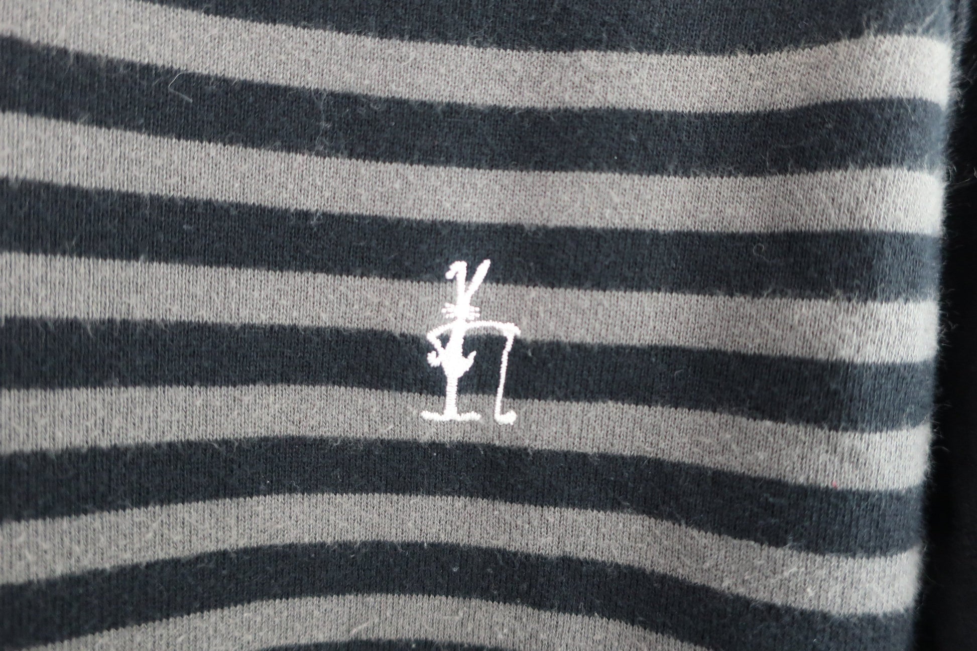 PEARLY GATES(パーリーゲイツ) ニットセーター 黒地グレーボーダー レディース 1 055-270002 B-2