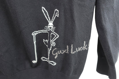 PEARLY GATES(パーリーゲイツ) ニットセーター 黒地グレーボーダー レディース 1 055-270002 B-5