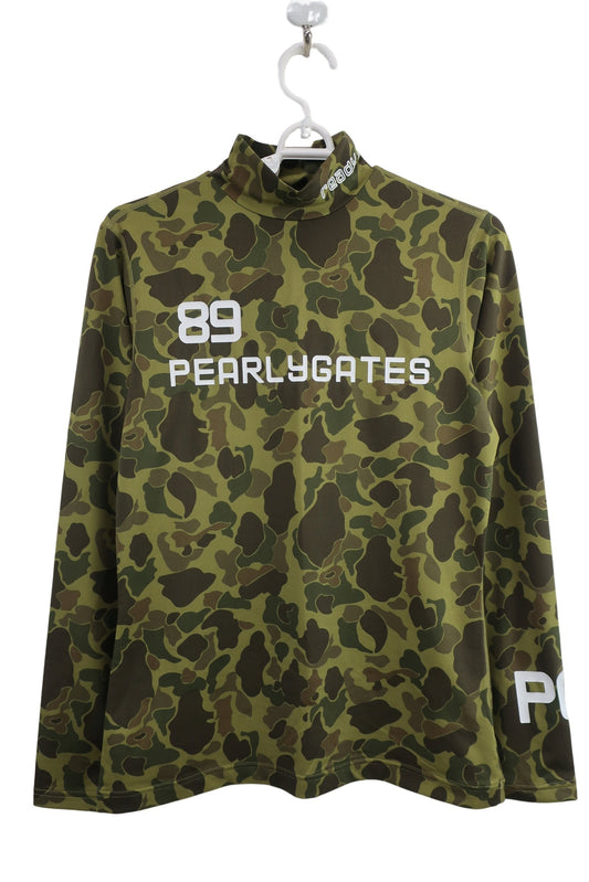 PEARLY GATES(パーリーゲイツ) 長袖モックネックシャツ 迷彩 レディース 2 055-166215 A-1