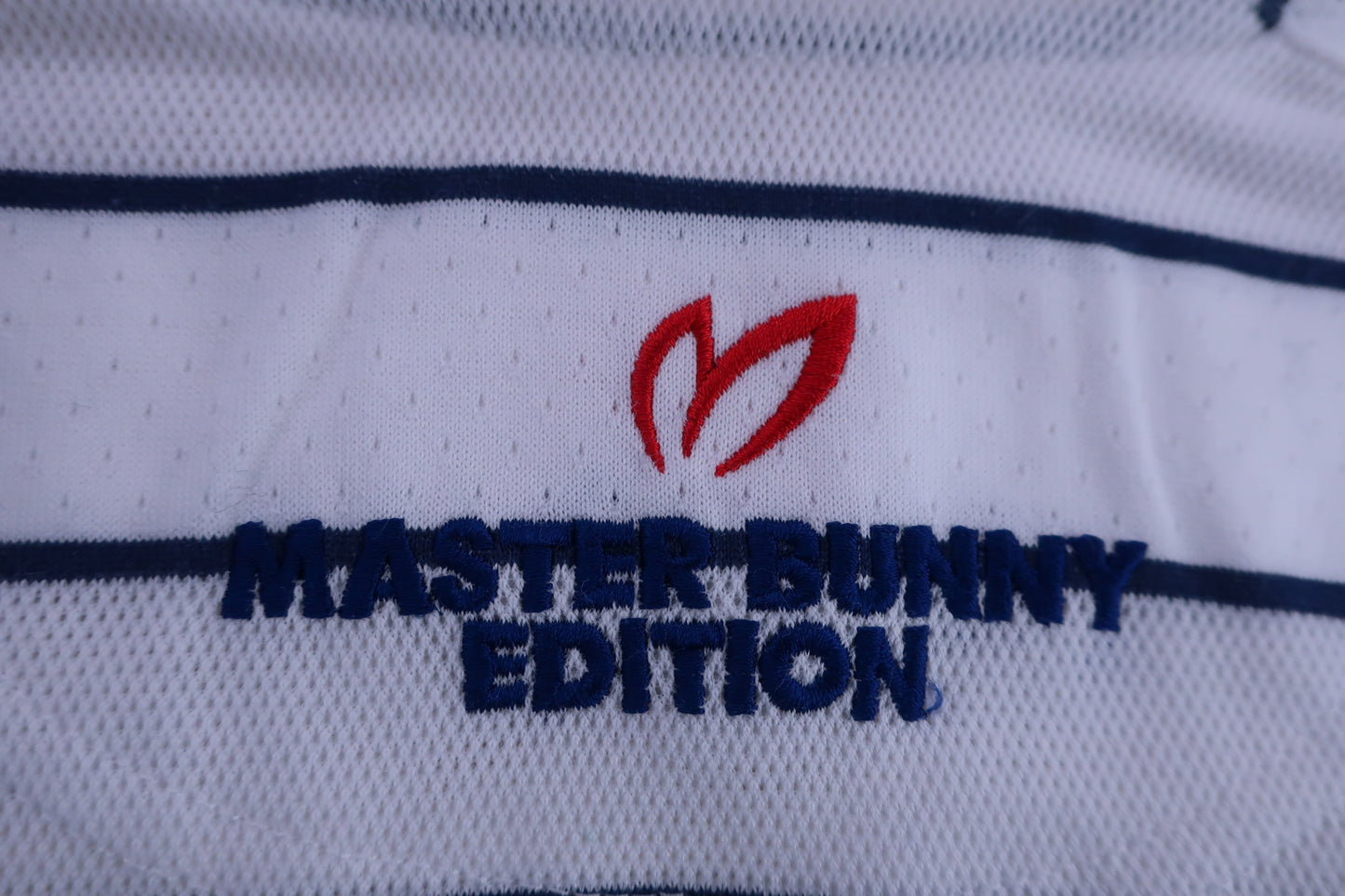 MASTER BUNNY EDITION(マスターバニーエディション) 半袖ポロシャツ 白ネイビボーダー レディース 1 159-160454 B-9