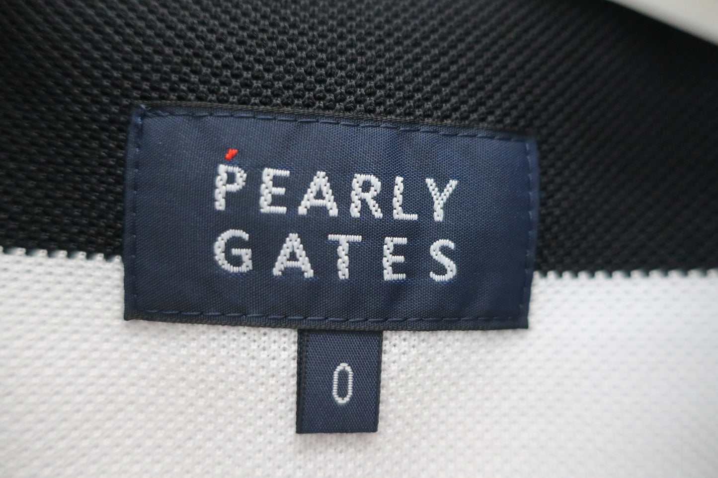 PEARLY GATES(パーリーゲイツ) ノースリーブポロシャツ 黒白ボーダー レディース 0 055-1260710 B-5
