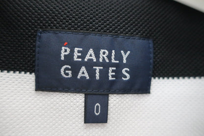 PEARLY GATES(パーリーゲイツ) ノースリーブポロシャツ 黒白ボーダー レディース 0 055-1260710 B-5