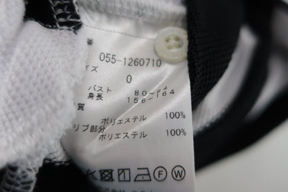 PEARLY GATES(パーリーゲイツ) ノースリーブポロシャツ 黒白ボーダー レディース 0 055-1260710 B-9