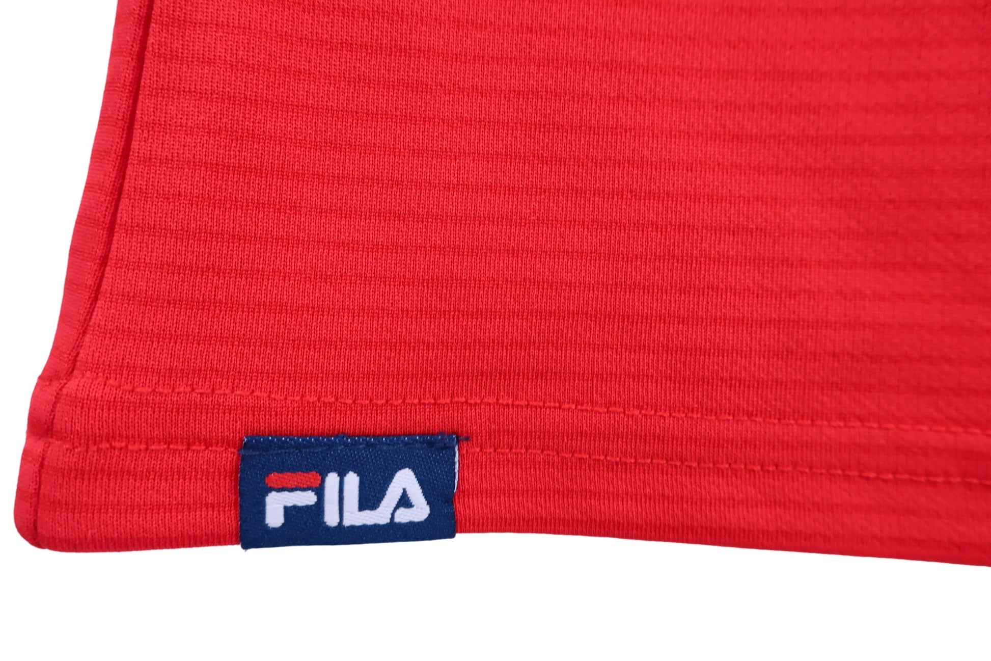 FILA GOLF(フィラゴルフ) 半袖ハーフジップシャツ 赤 レディース L A-4