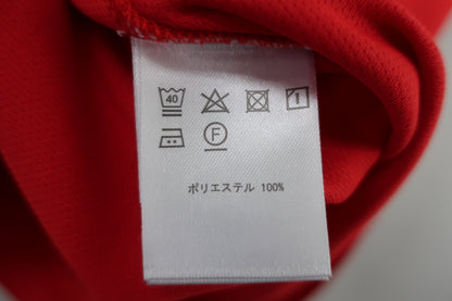 FILA GOLF(フィラゴルフ) 半袖ハーフジップシャツ 赤 レディース L A-6
