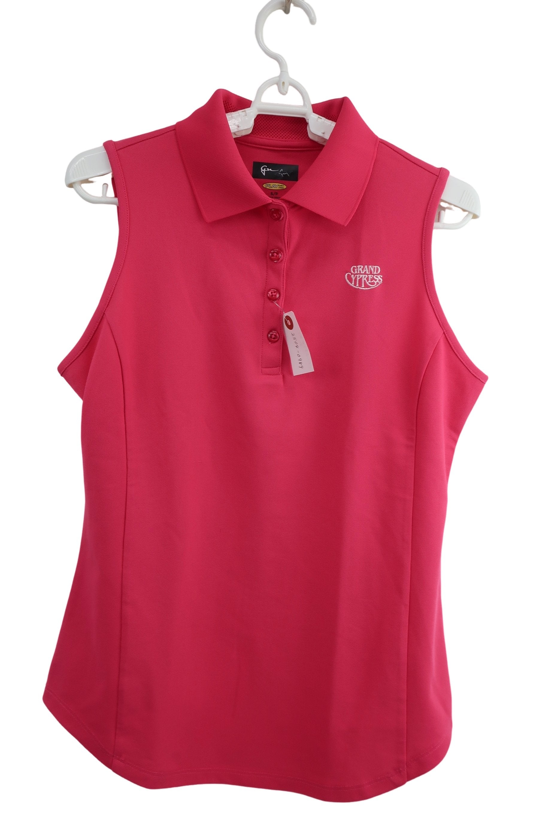 GREG NORMAN(クレグノーマン) ノースリーブポロシャツ パッションピンク レディース S A-1