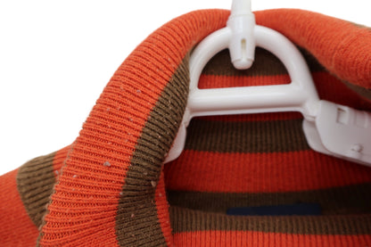 PEARLY GATES(パーリーゲイツ) ハイネックセーター オレンジ茶色ボーダー レディース 1 C-4