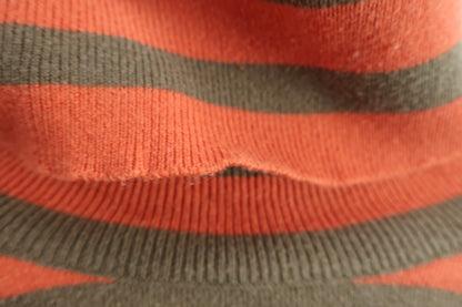 PEARLY GATES(パーリーゲイツ) ハイネックセーター オレンジ茶色ボーダー レディース 1 C-5