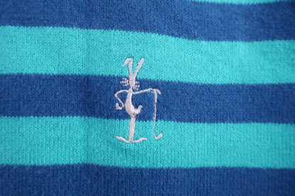 PEARLY GATES(パーリーゲイツ) ハイネックセーター 青水色ボーダー レディース 1 B-2