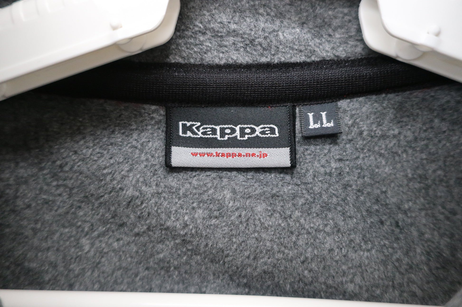 Kappa(カッパ) フリースジャケット グレー赤 メンズ LL A-4