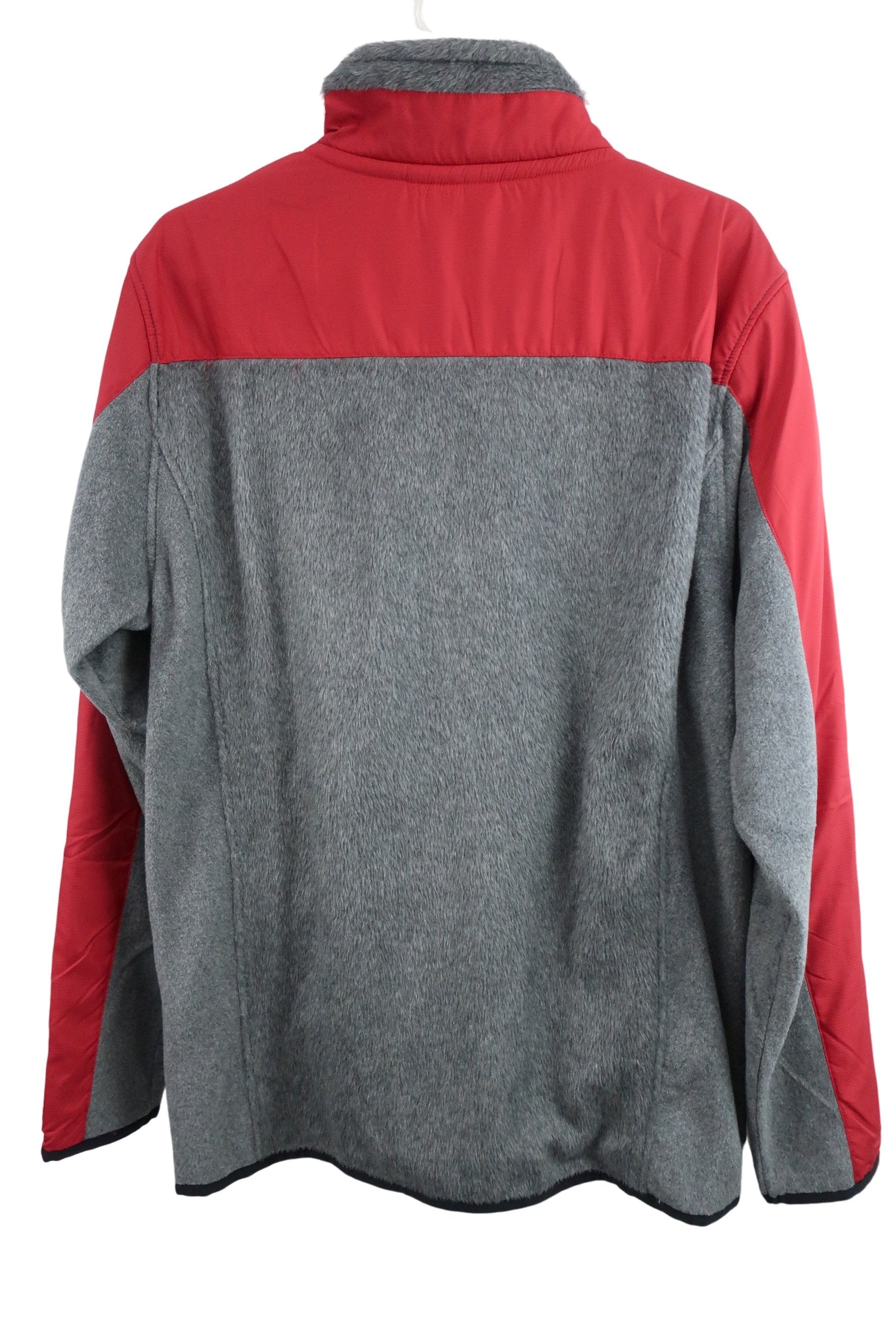 Kappa(カッパ) フリースジャケット グレー赤 メンズ LL A-5