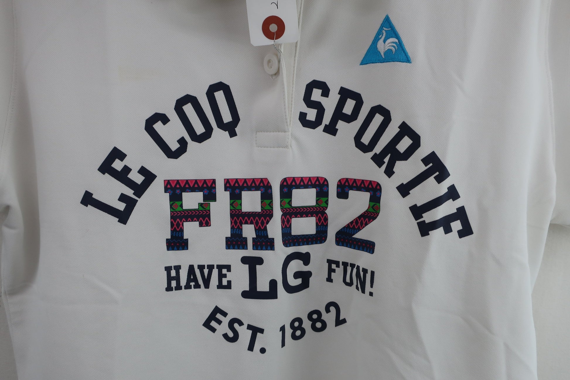 le coq sportif(ルコックスポルティフ) ポロシャツ 白 レディース L A-2