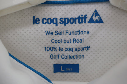 le coq sportif(ルコックスポルティフ) ポロシャツ 白 レディース L A-4