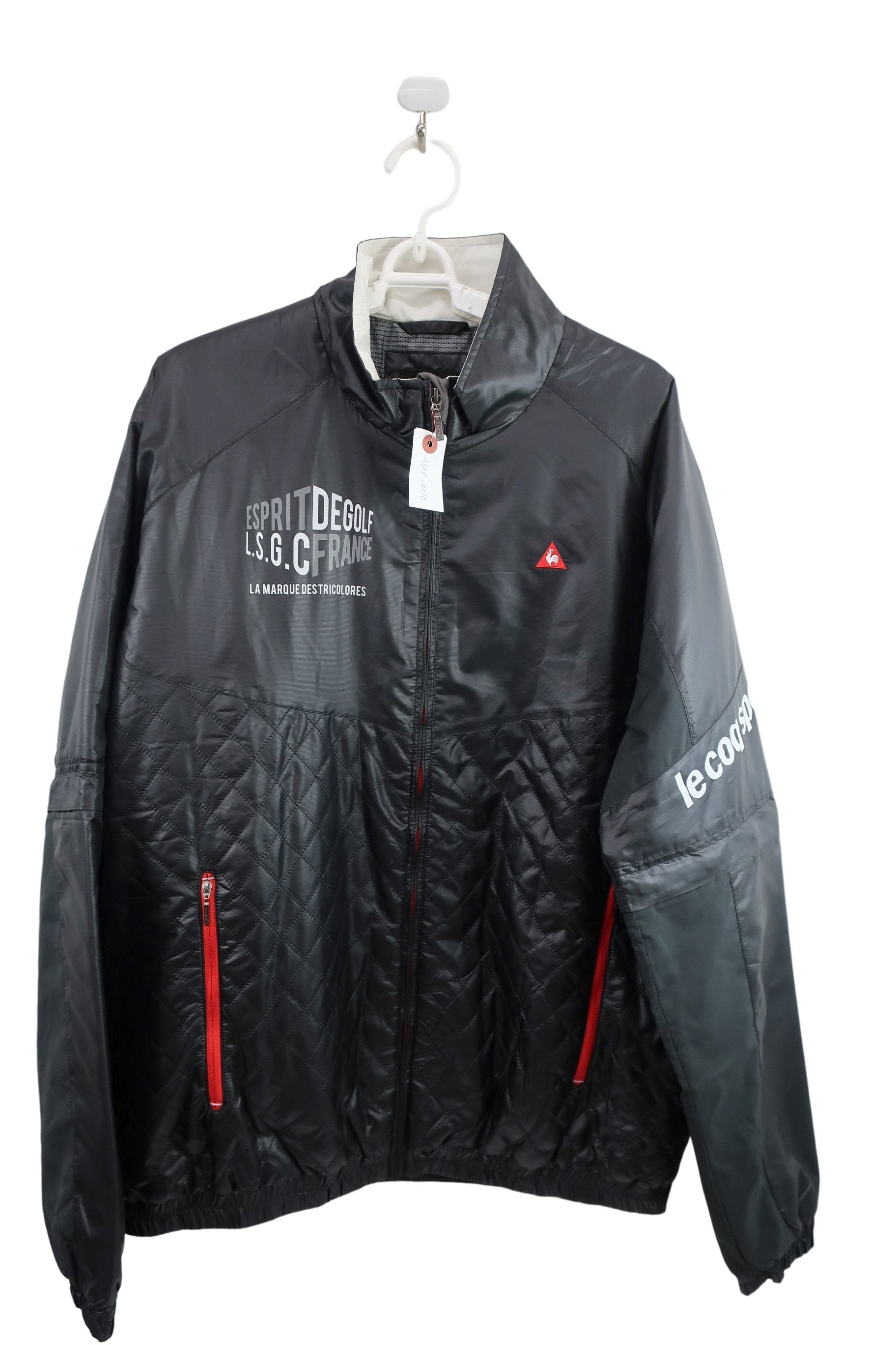 le coq sportif(ルコックスポルティフ) フルジップウィンドブレーカー 黒 メンズ LL A-1