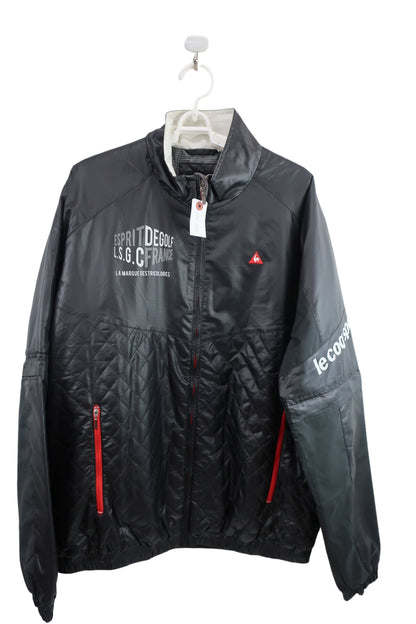 le coq sportif(ルコックスポルティフ) フルジップウィンドブレーカー 黒 メンズ LL A-1