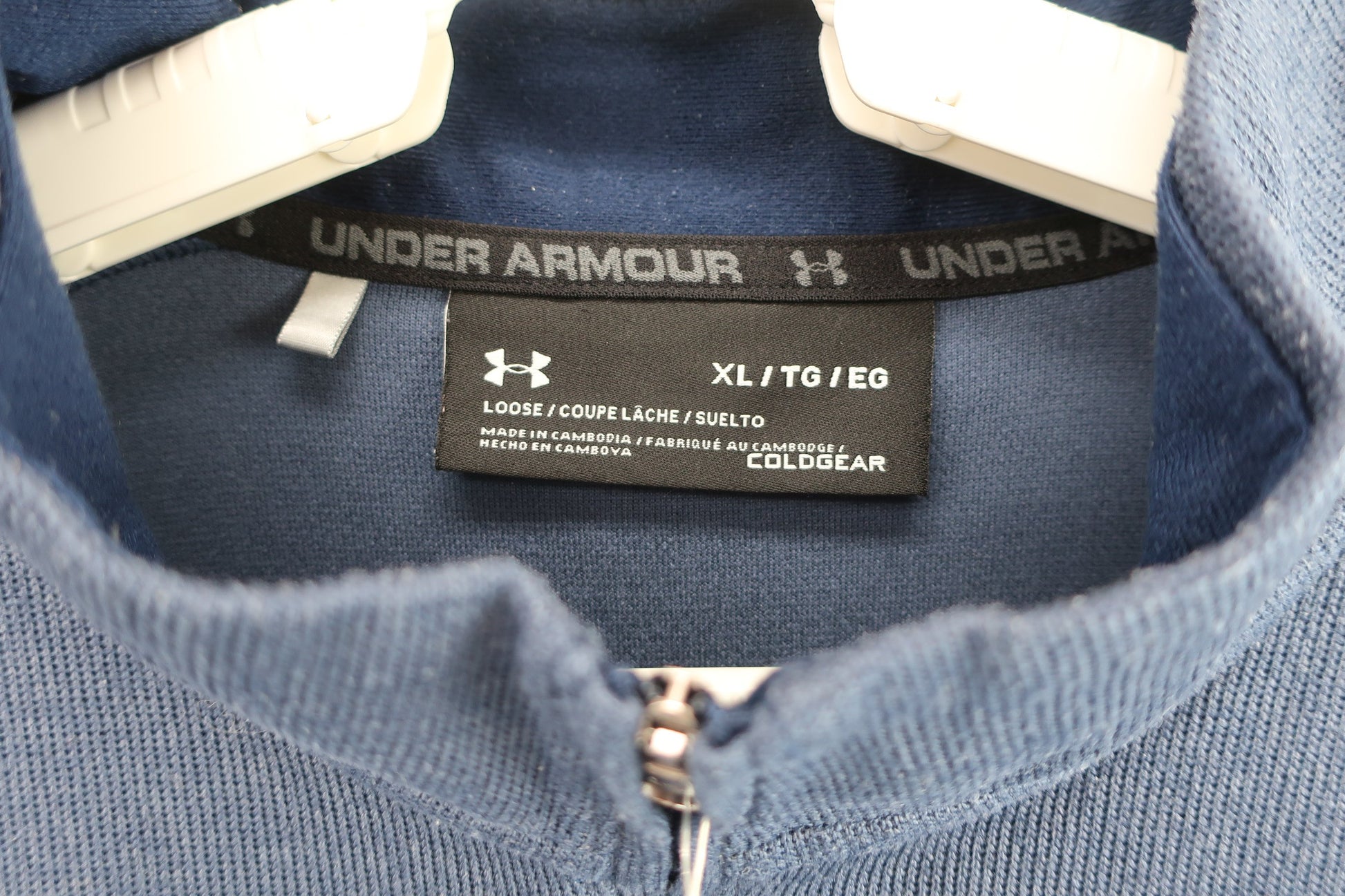 UNDER ARMOUR(アンダーアーマー) ハーフジップトレーナー ネイビー メンズ XL A-3