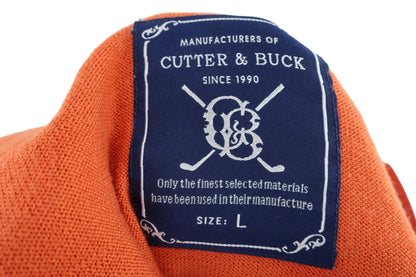 CUTTER&BUCK(カッター＆バック) ハーフジップセーター オレンジ メンズ L B-5