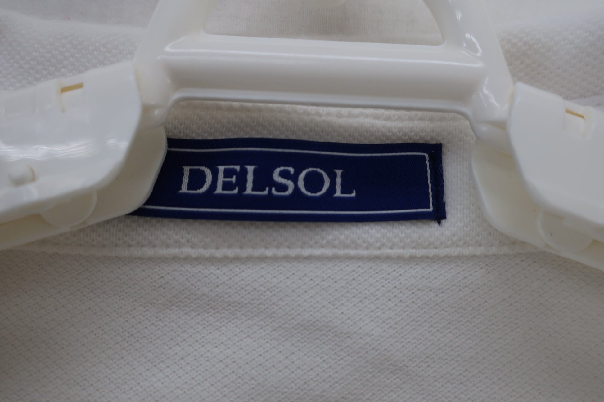 DELSOL(デルソル) ポロシャツ 白 レディース L B-2
