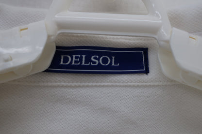 DELSOL(デルソル) ポロシャツ 白 レディース L B-2