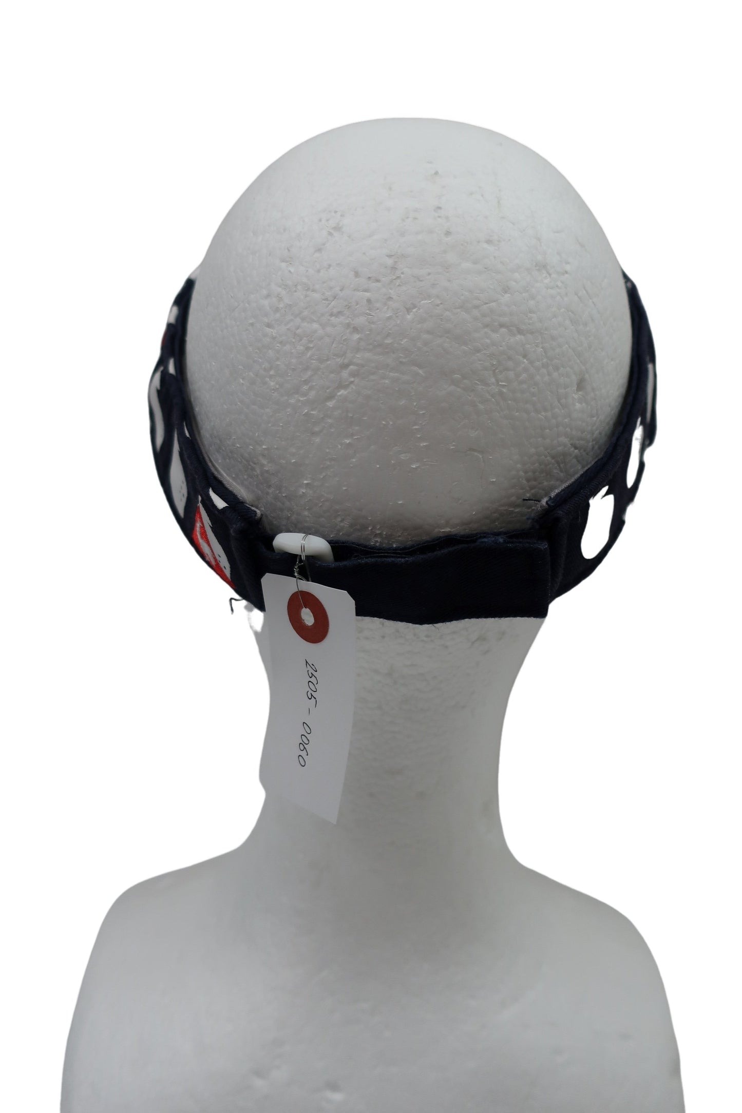 le coq sportif(ルコックスポルティフ) サンバイザー ネイビー白総柄 レディース フリーサイズ A-3