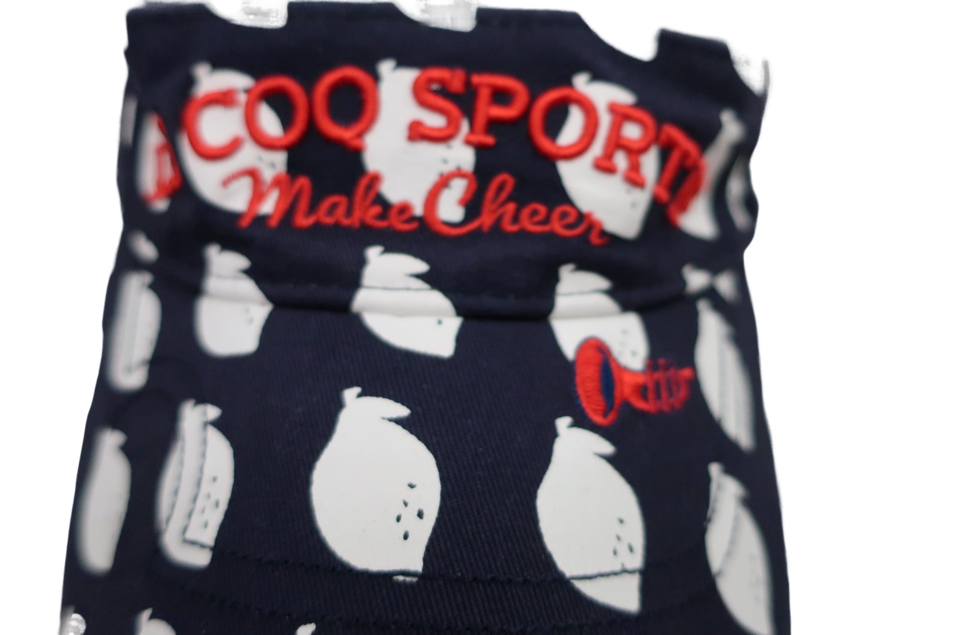 le coq sportif(ルコックスポルティフ) サンバイザー ネイビー白総柄 レディース フリーサイズ A-5