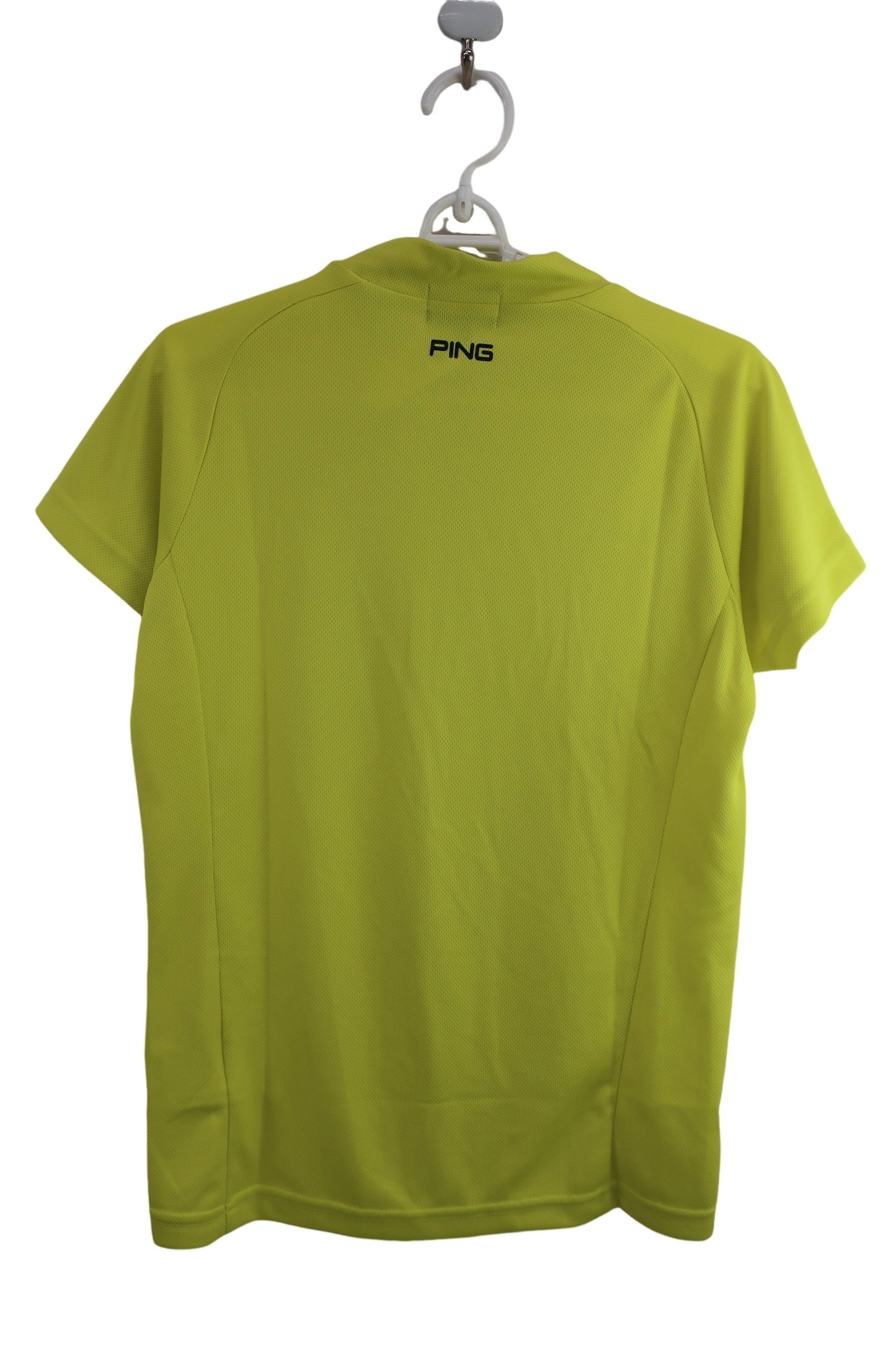 PING(ピン) 半袖モックネックシャツ 黄色 レディース M 622-3268806 S-5