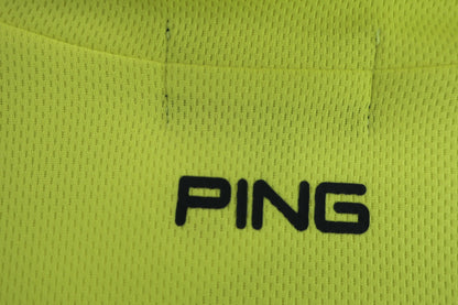PING(ピン) 半袖モックネックシャツ 黄色 レディース M 622-3268806 S-6