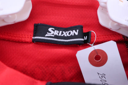 SRIXON(スリクソン) 半袖モックネックシャツ 赤黒 メンズ M B-2